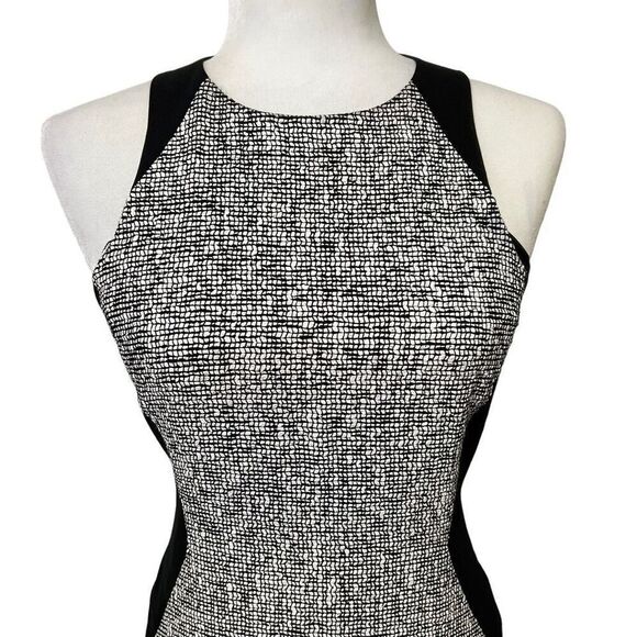 Rag & Bone Bodycon Sheath Dress White & Black Weave Pattern Size XSmall - Picture 2 of 11